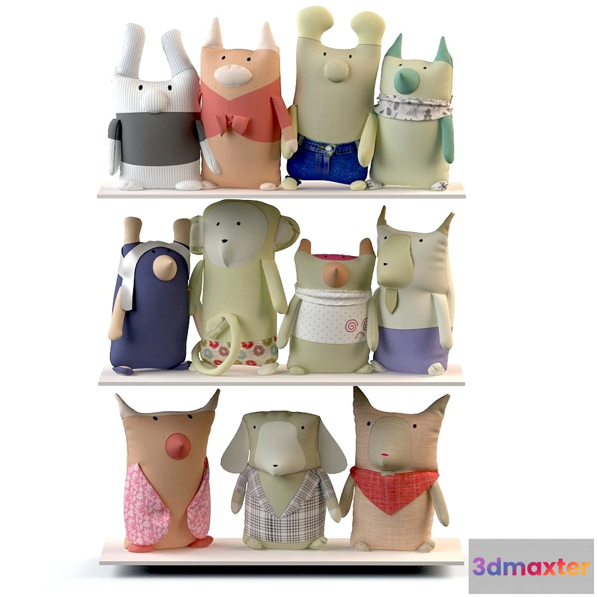 899674 - Textile toys “Zoo” - No.3