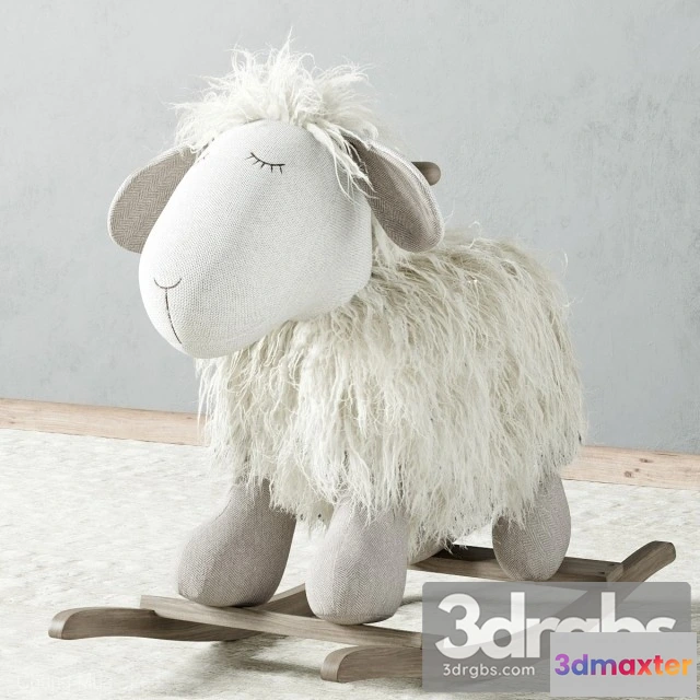 915990 - Plush Rocking Lamb