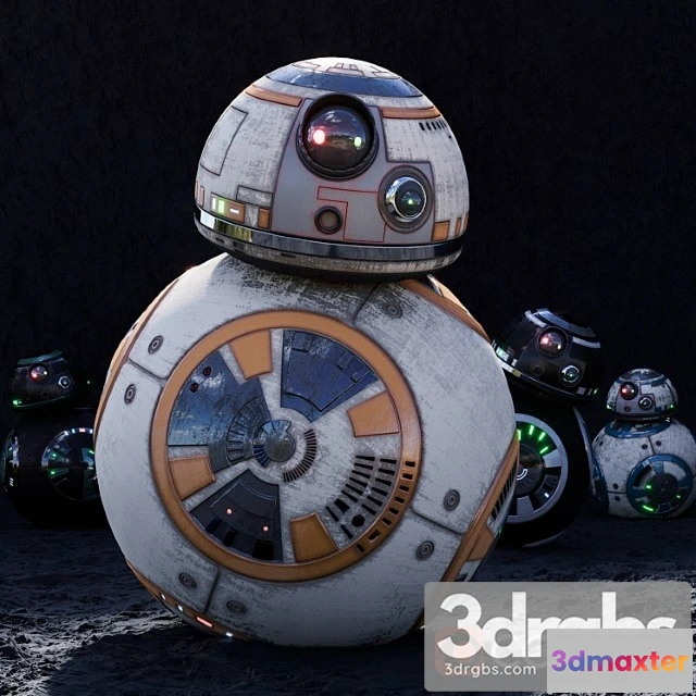 916060 - Toy Bb8 Highpoly Hd Starwarsdroid