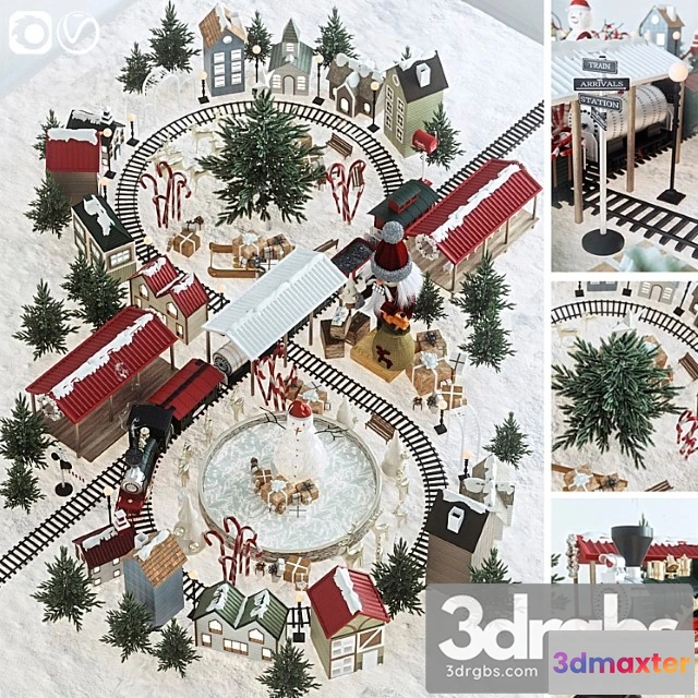 916116 - Toy Christmas Village