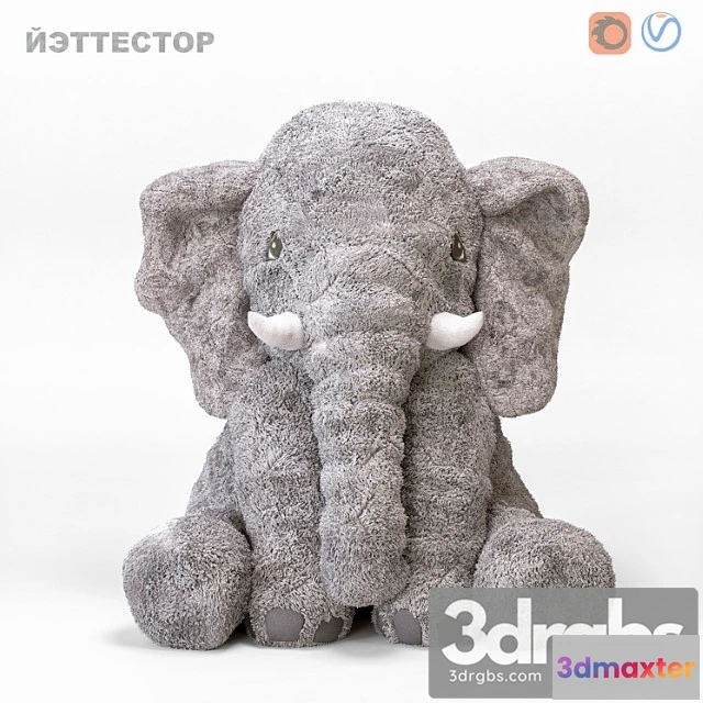916140 - Toy Elephant Yettestor Ikea 2