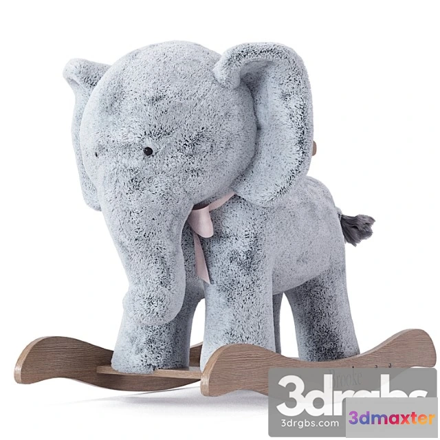 916246 - Toy Rocking Toy Pottery Barn Kids Elephant Plush Rocker