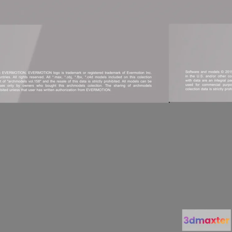 1191430 - Evermotion Archmodels Vol 158