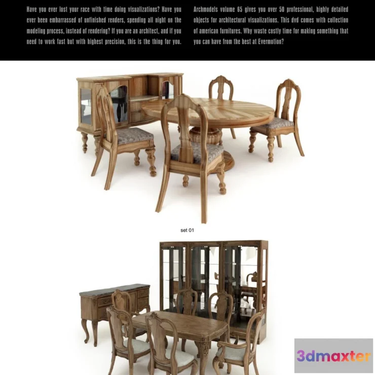 1222958 - Evermotion Archmodels Vol 065 [European classical furniture]