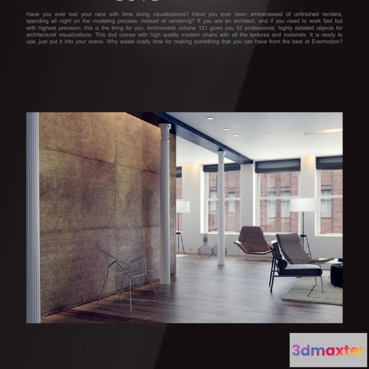 1223070 - Evermotion Archmodels Vol 121 [Single sofa chair]