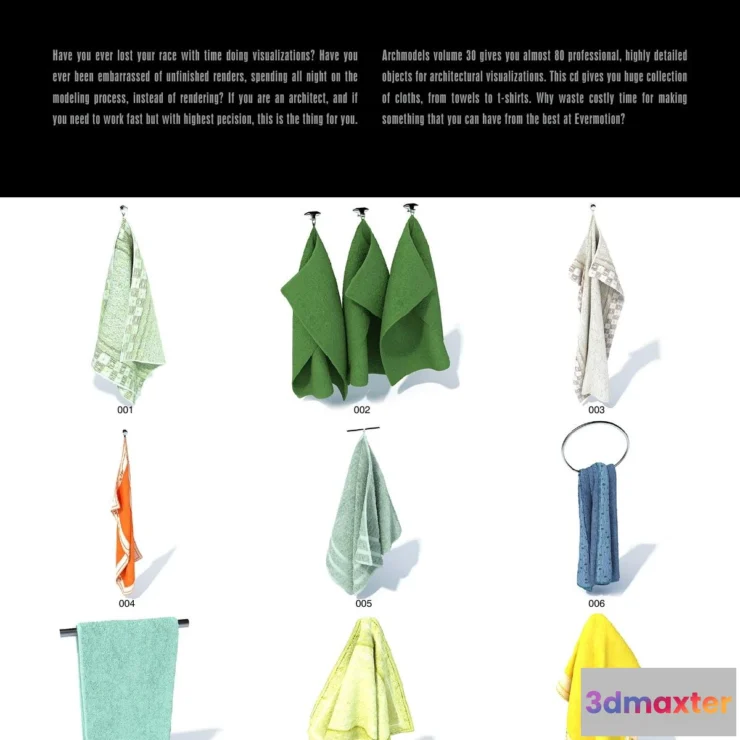 1264708 - Evermotion Archmodels Vol 030 [clothes towels curtains]