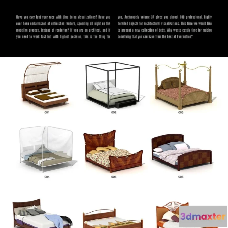 1264722 - Evermotion Archmodels Vol 037 [bed]