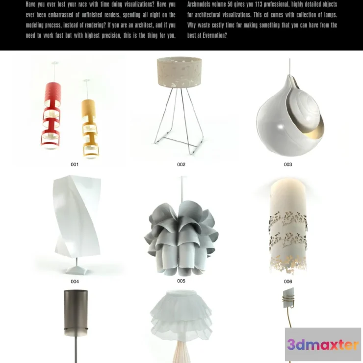 1264748 - Evermotion Archmodels Vol 050 [lamps]