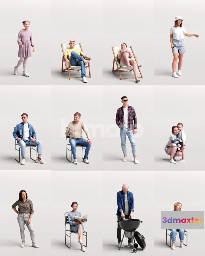 1537156 - Humano 3D - 2210 - Outdoor & Garden leisure 3D Max