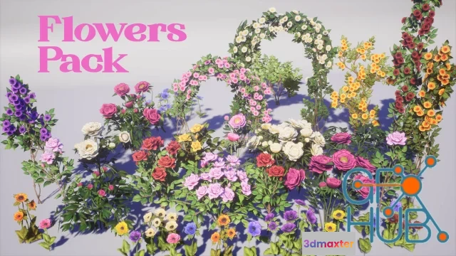 1537224 - Flowers Pack 3D Models Set 3D Max