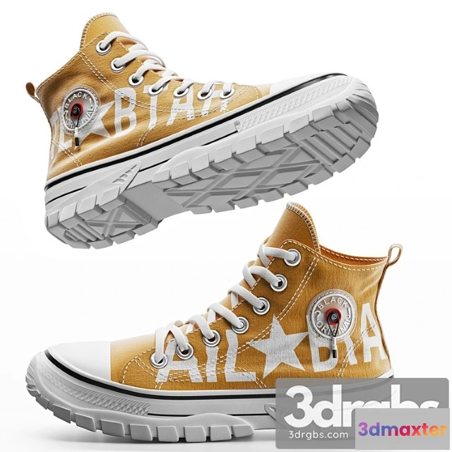 1019980 - Casual high-top mustard