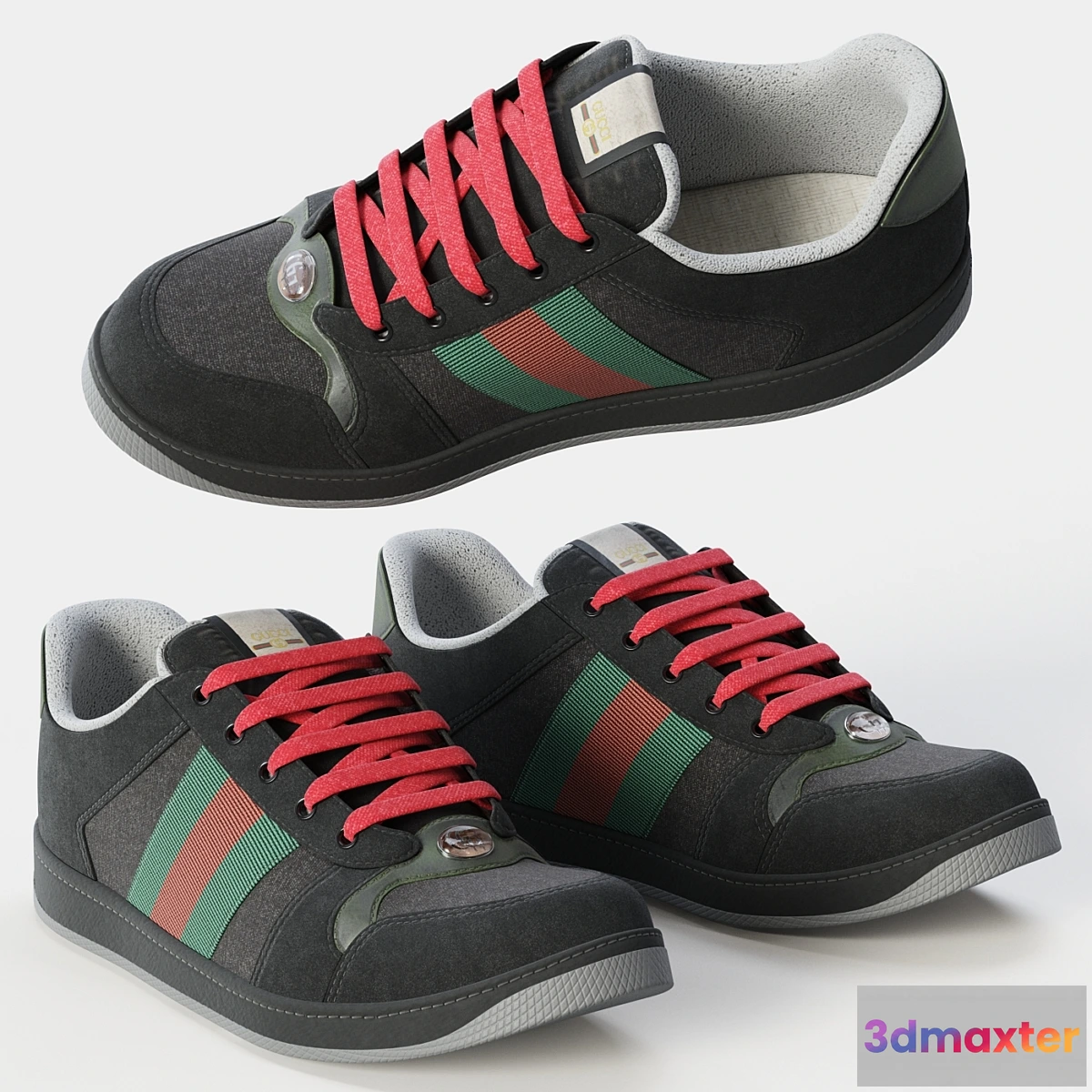 1295296 - Sneakers black screener 3D Max