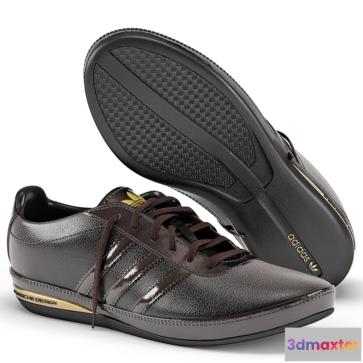 1298867 - Adidas Porsche Design S3 Leather Brown 3D Max