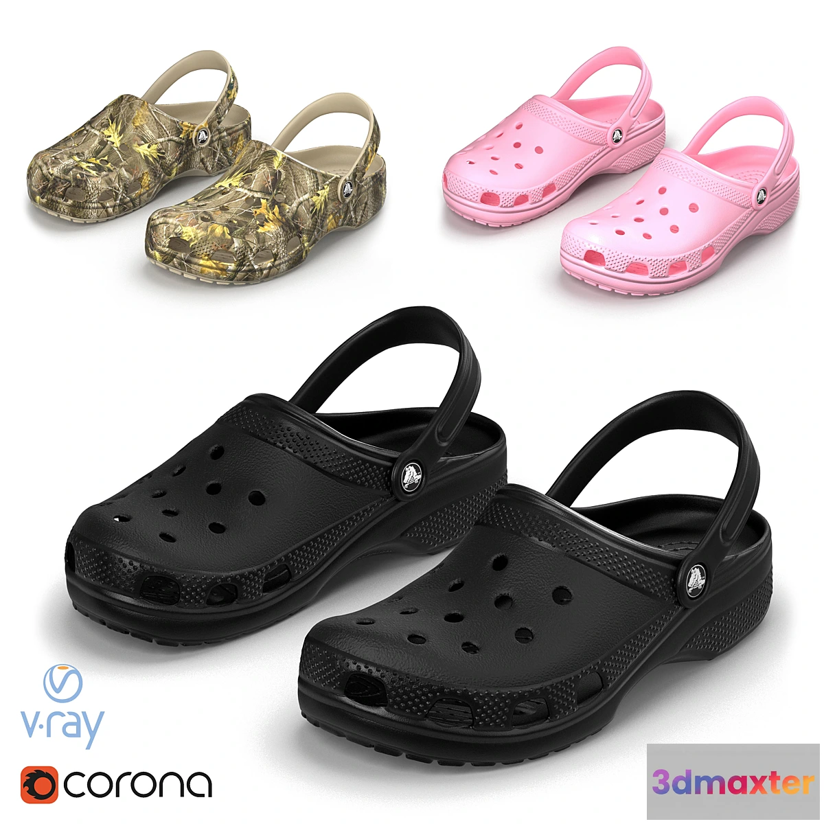 1324607 - Crocs classic 3D Max