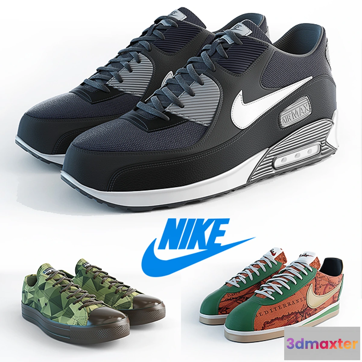 1333464 - Nike - 50 shades of different 3D Max