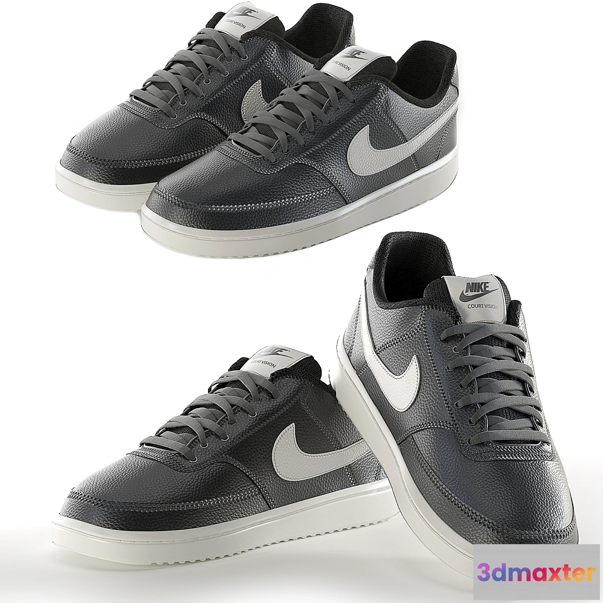 1448516 - Nike-Court-Vision-Low Sneakers 3D Max