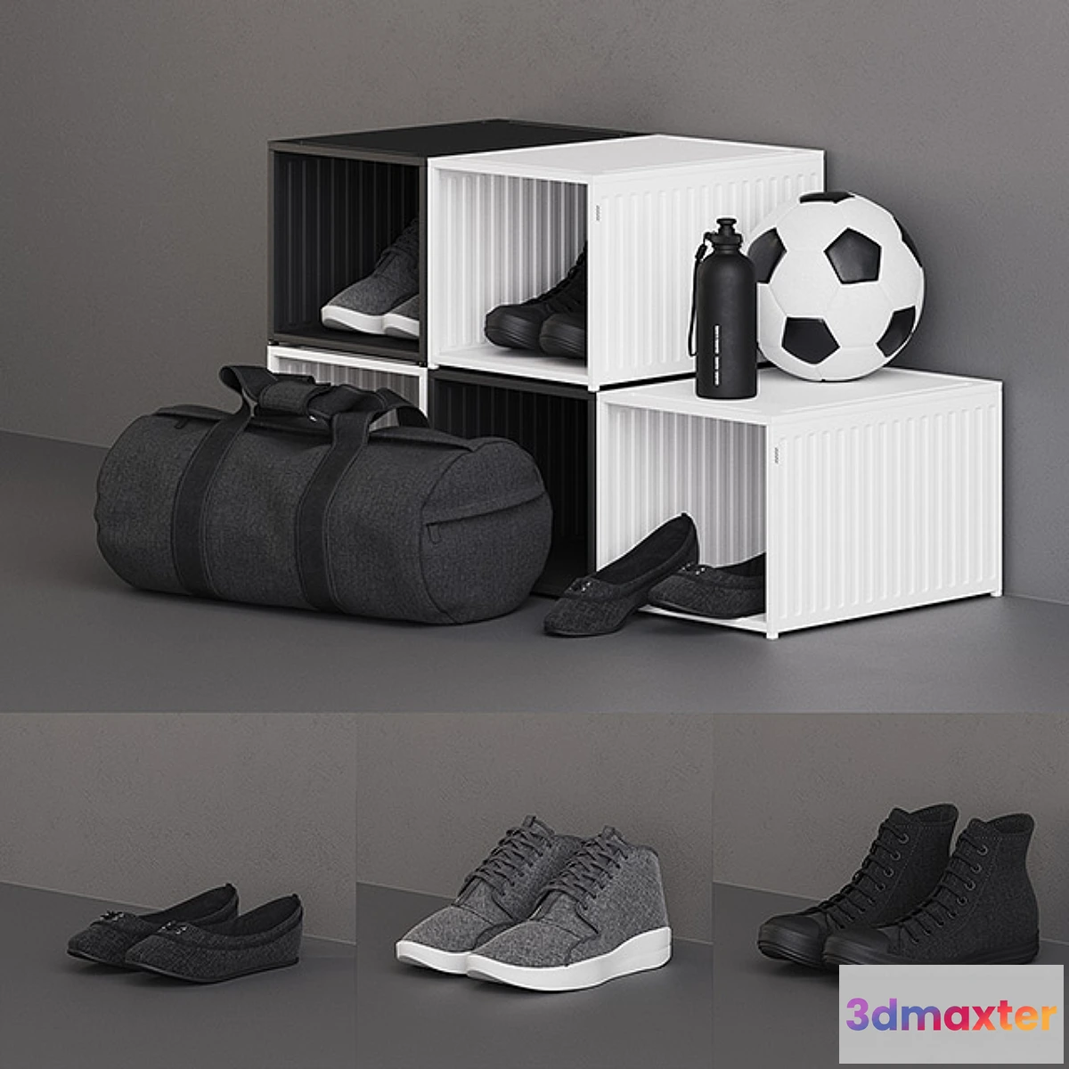 1478662 - Spanst Shoes Boxes 3D Max