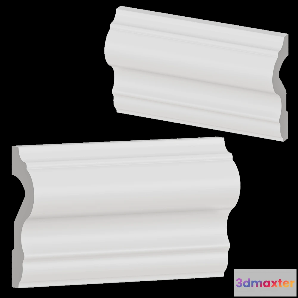 1608604 - Decostar - Skirting board SGB-60_20 3D Max