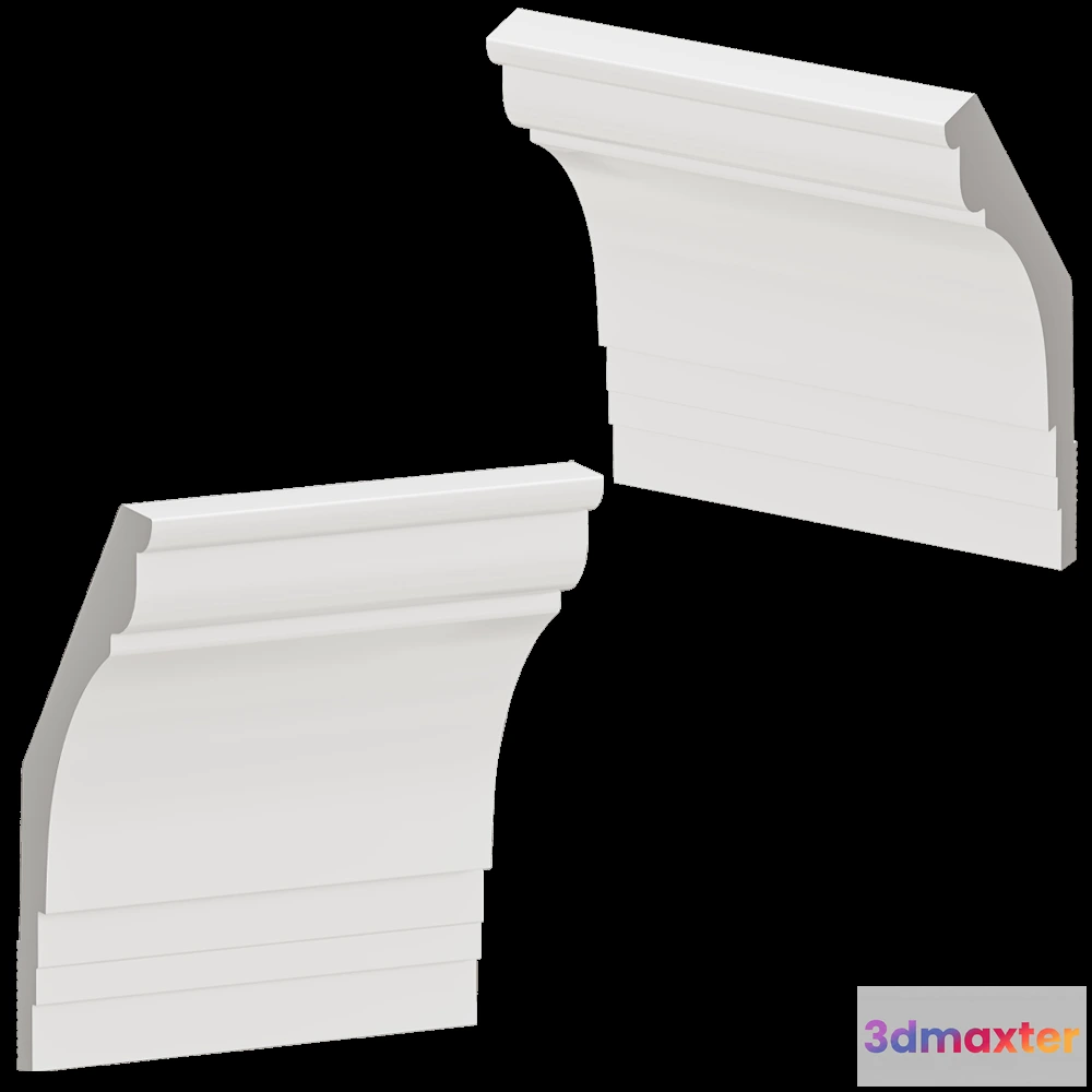 1608610 - Decostar - Skirting board SG-130_70 3D Max