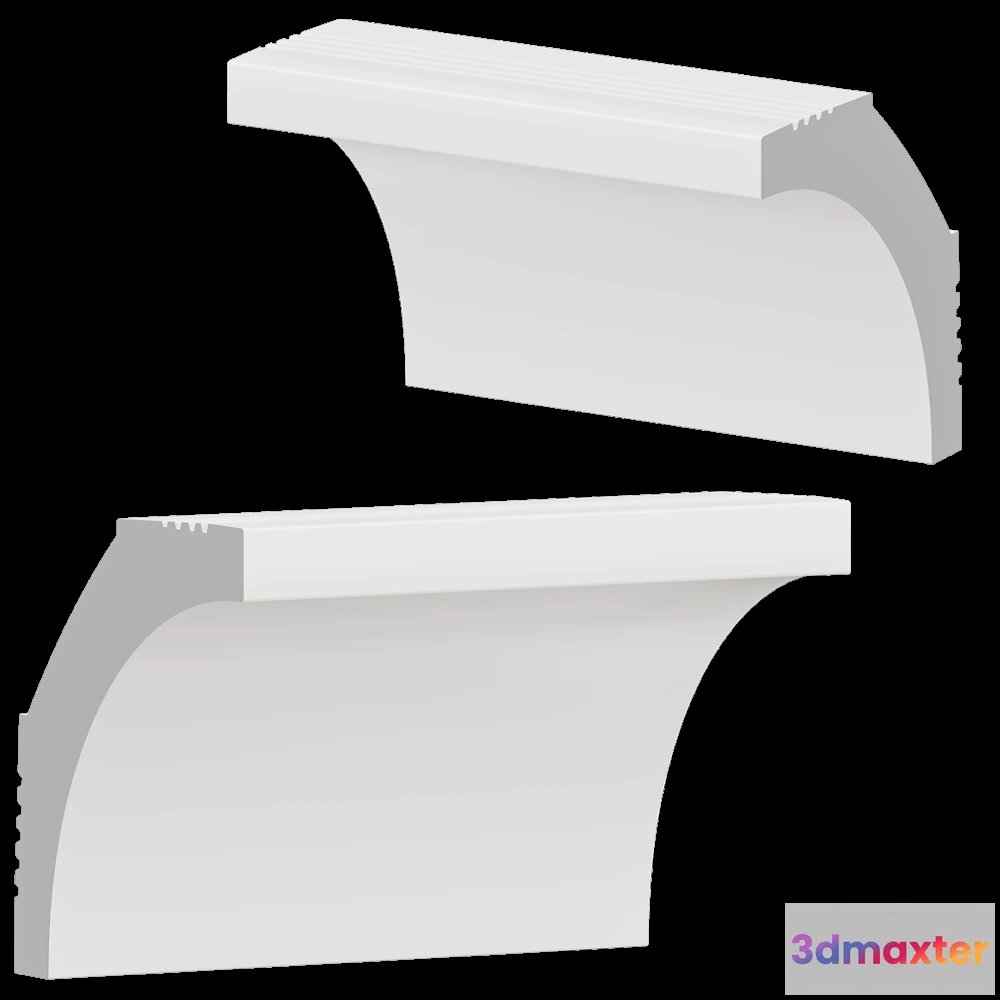 1608616 - Decostar - Skirting board SGB-35_35 3D Max