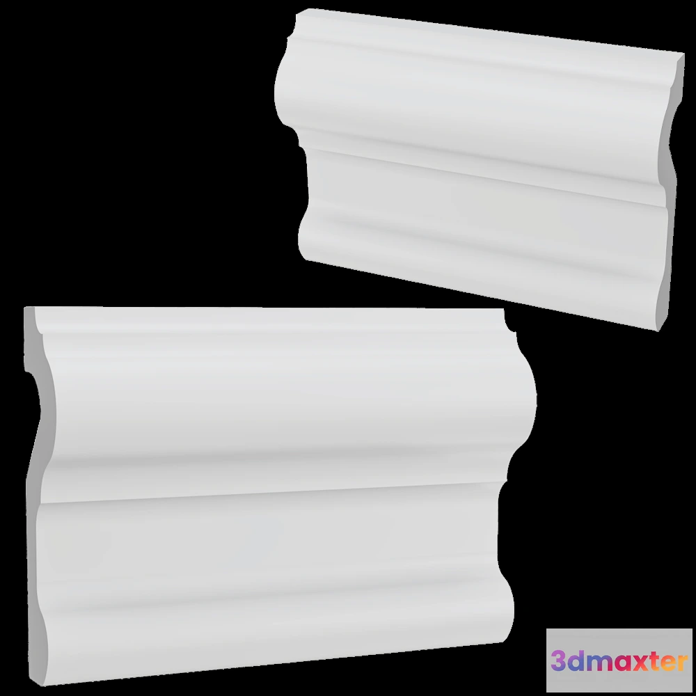 1608634 - Decostar - Skirting board SG-70-20 3D Max