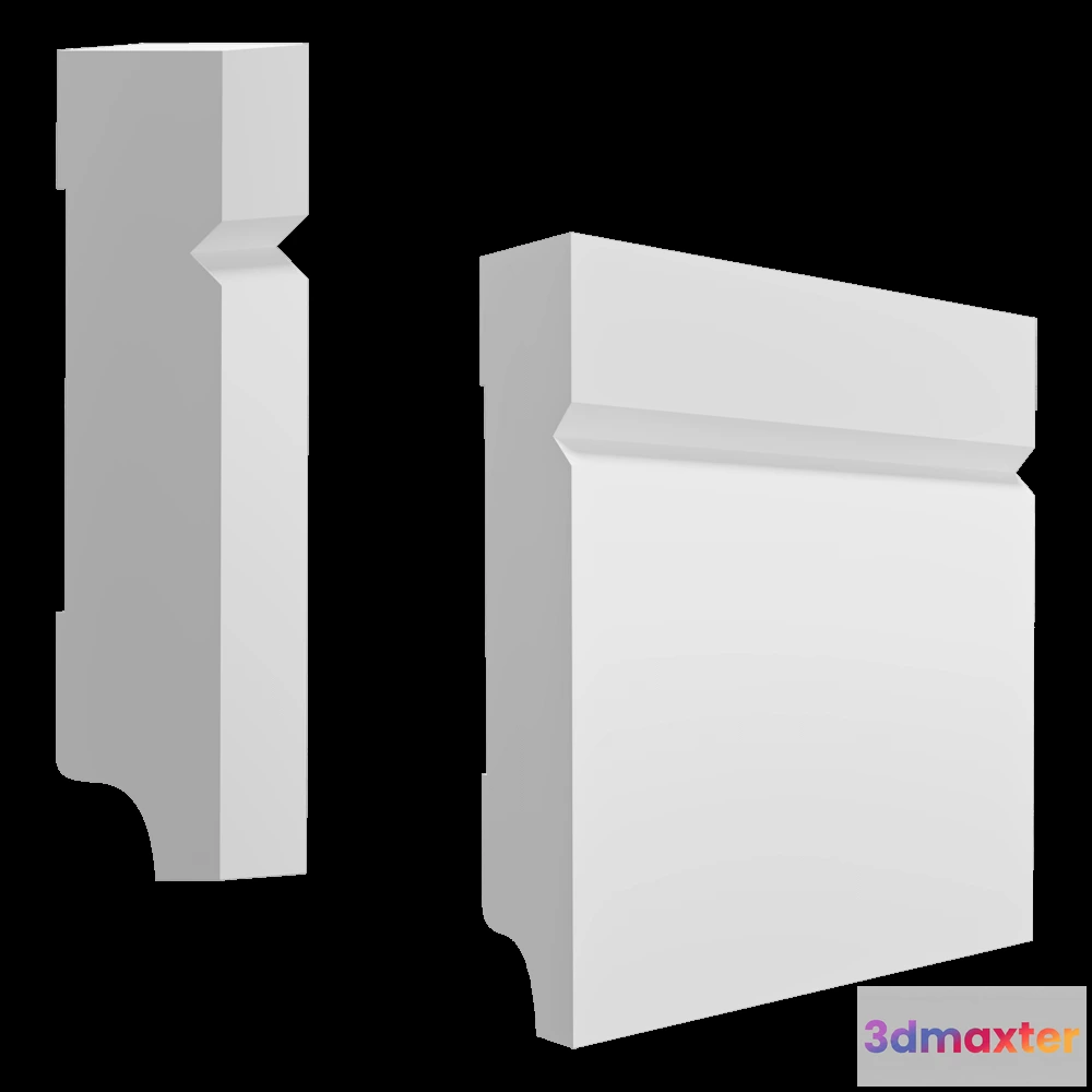 1608690 - Dusek Decor  - Skirting board San Diego 3D Max