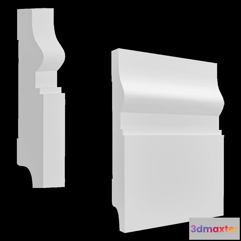 1608698 - Dusek Decor  - Skirting board Marseille 3D Max