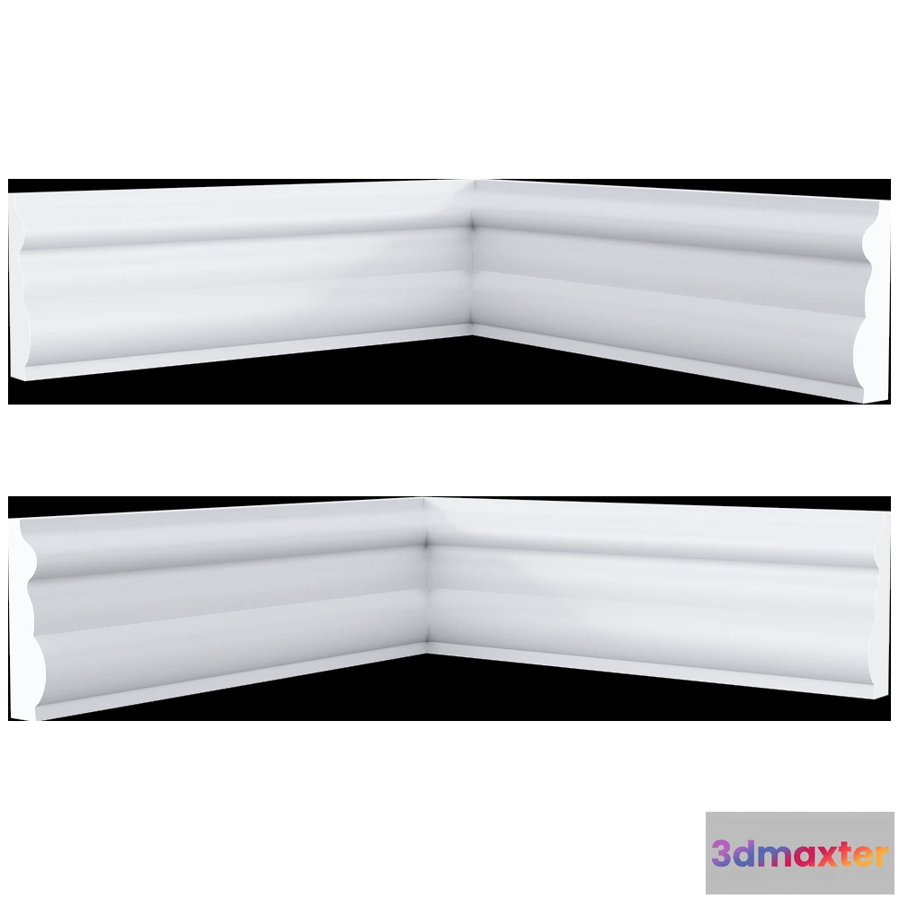 1608740 - Ultrawood - Skirting board Base U 0008 i 3D Max