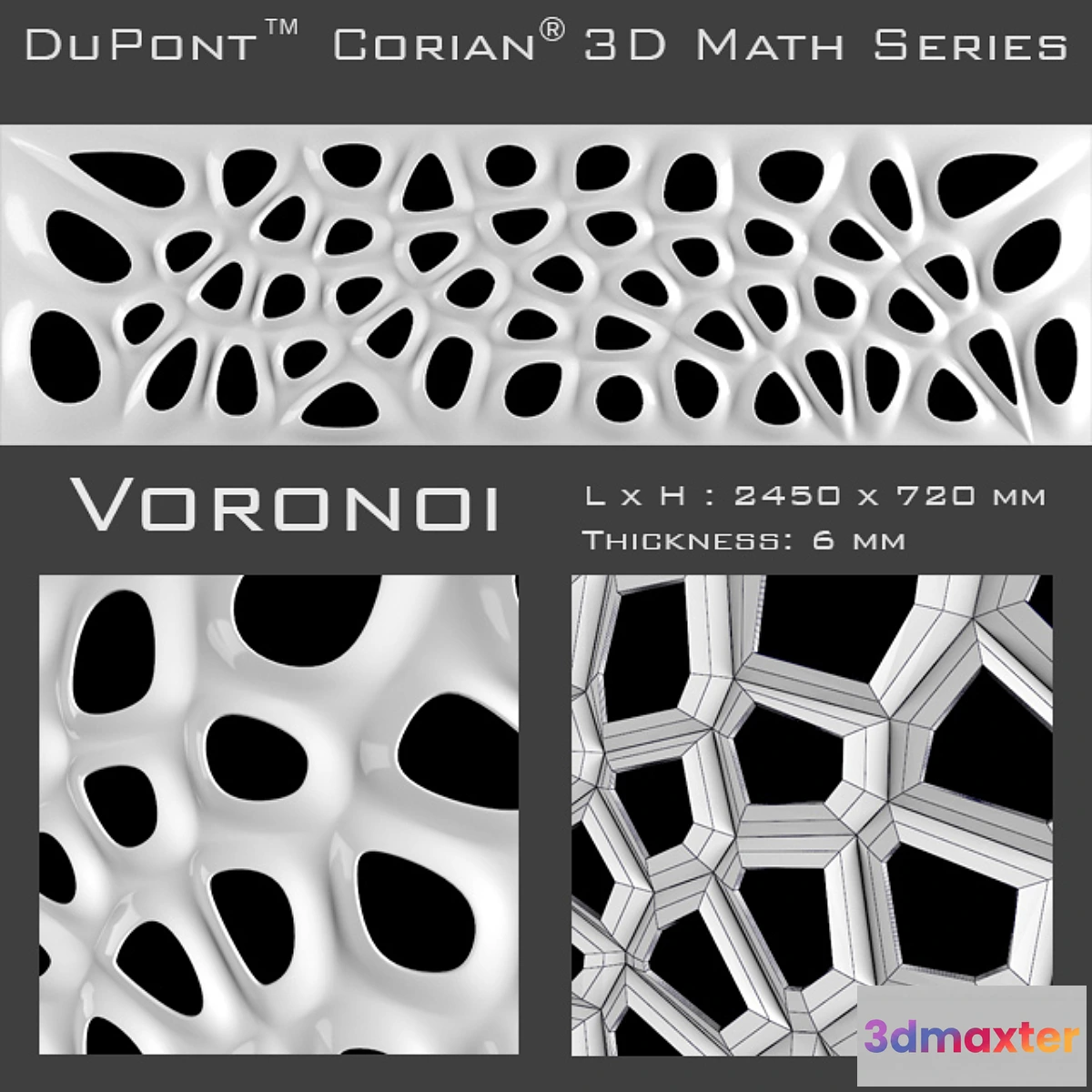 1272474 - 3D Panel Corian Voronoi 3D Max