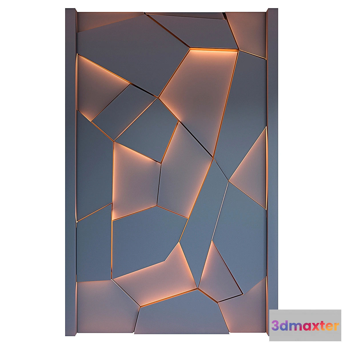 1304088 - Decorative wall panel with lighting 03 3D Max