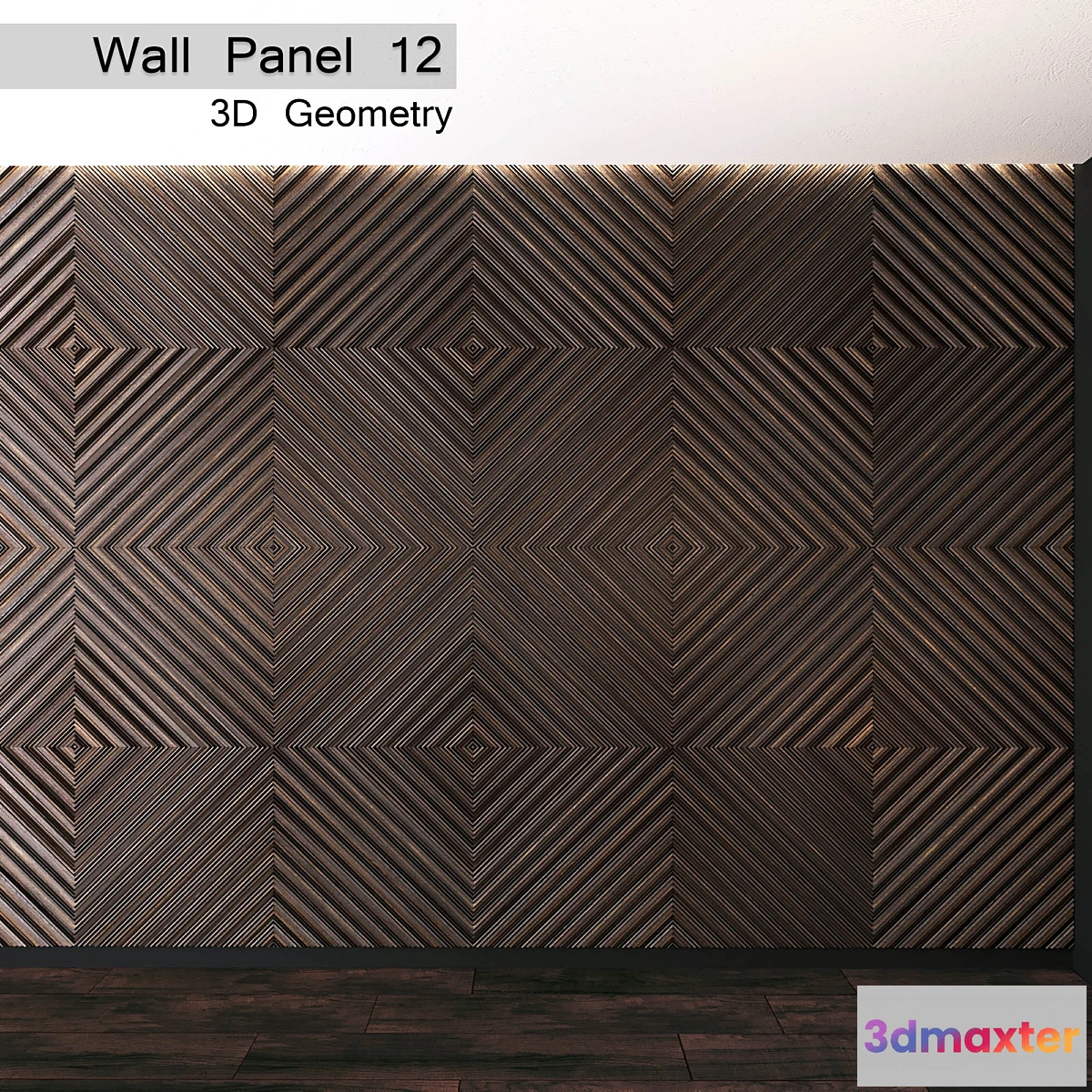 1307020 - Wall Panel 12. 3D Geometry 3D Max
