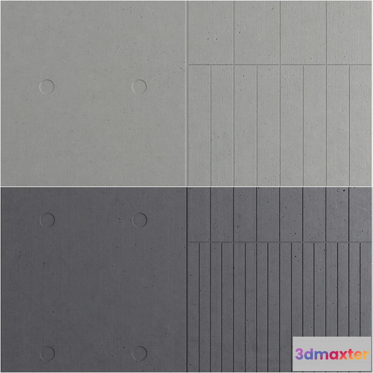 1310180 - Concrete LCDA - Panbeton - Beton panels 3D Max