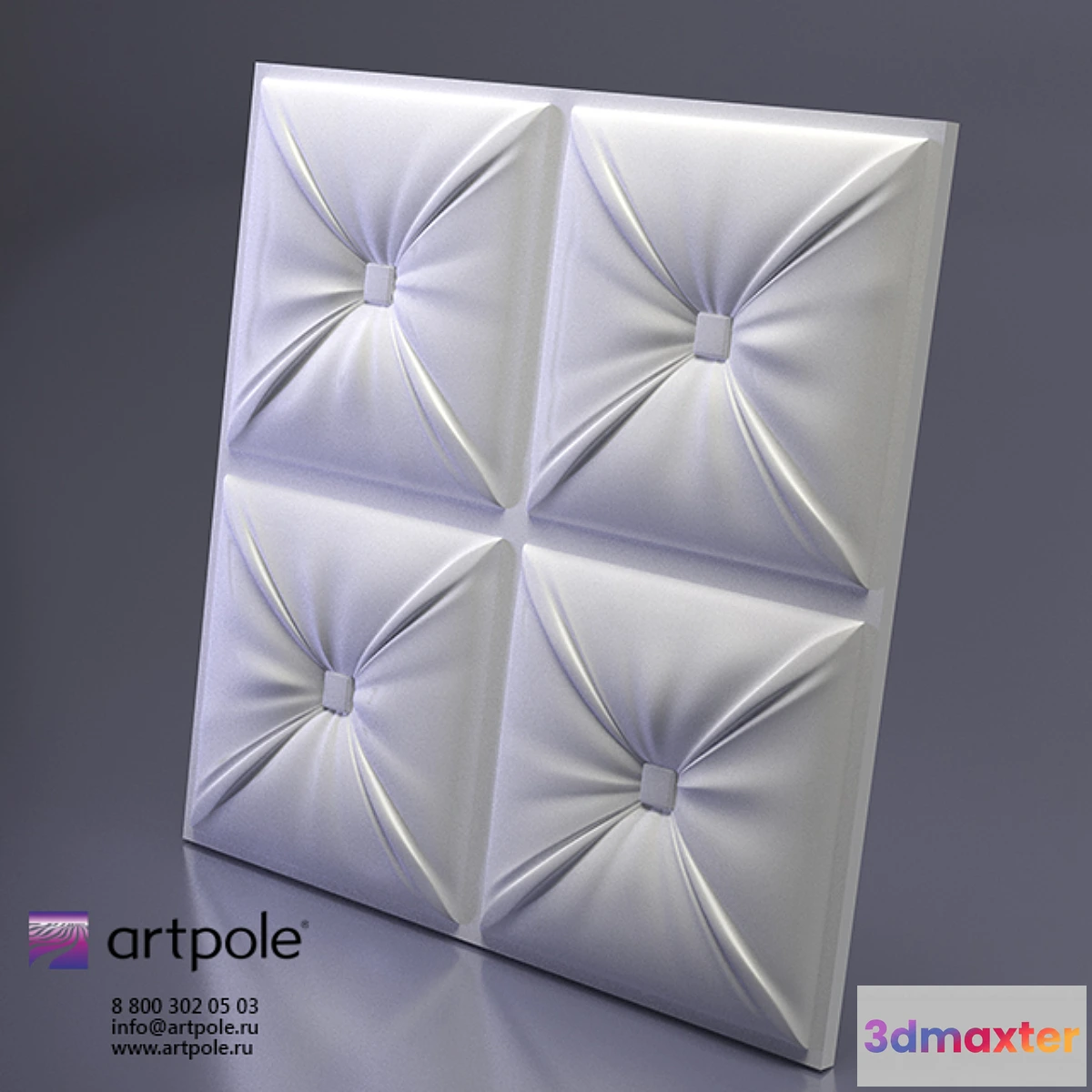 1312464 - Plaster 3d panel Chester from Artpole 3D Max