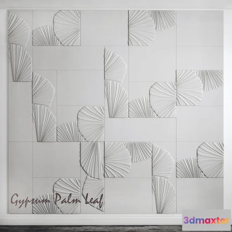 1314427 - Gypsum flora tiles 3D Max