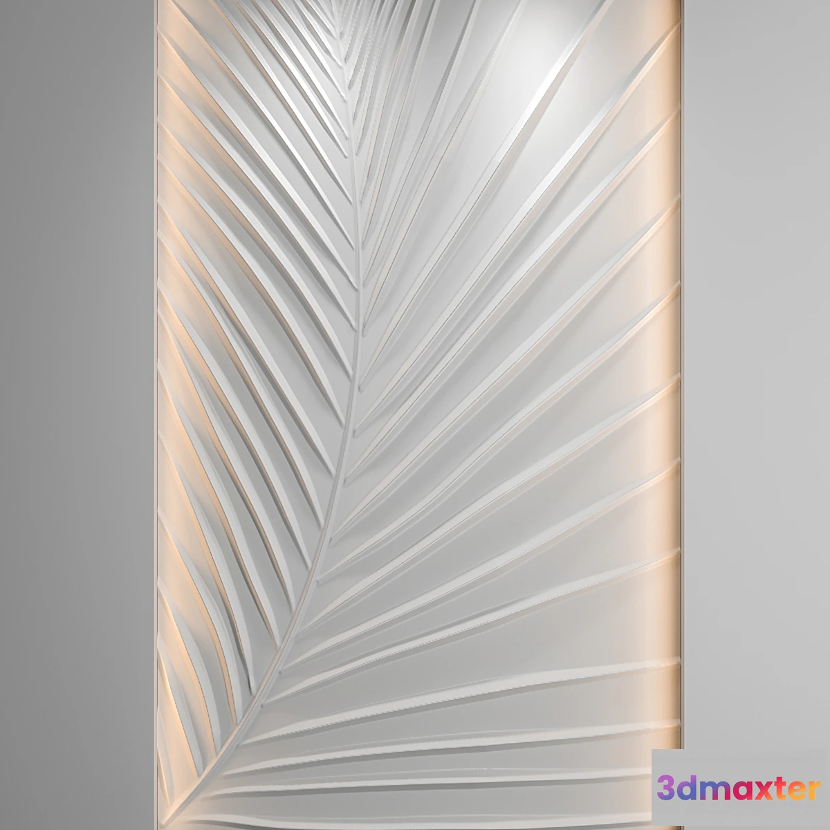 1327239 - Bas-relief Palm leaf - No.2 3D Max