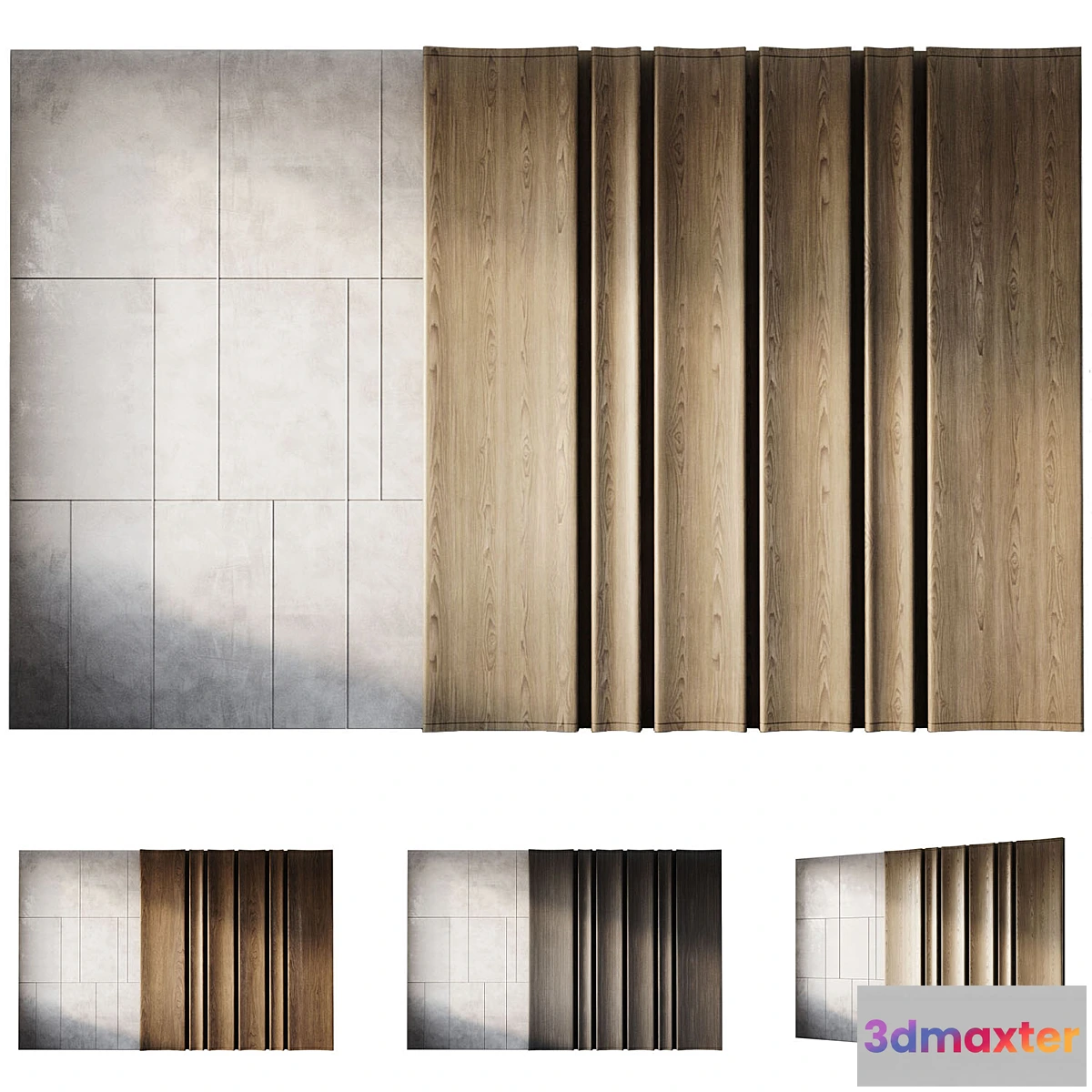 1331439 - Wood Wall Panels 3 3D Max