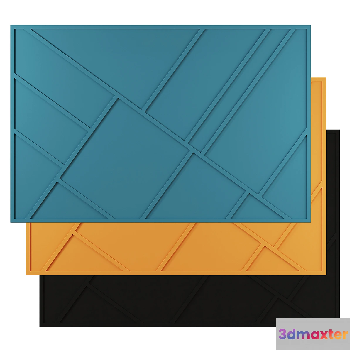 1347232 - Modern Accent Wall by BYOT - No.2 3D Max