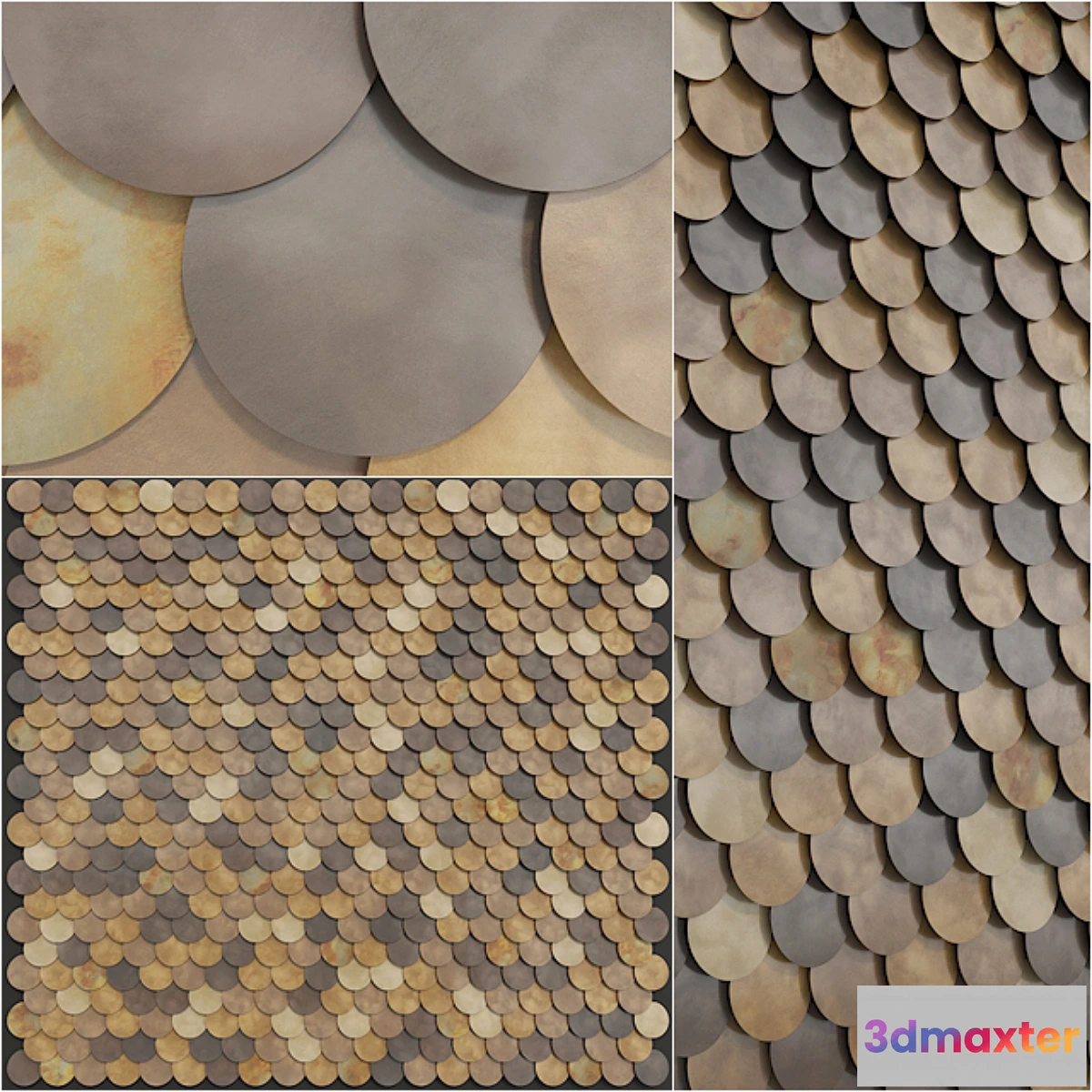 1348708 - Wall panels Circle wall - De Castelli 3D Max