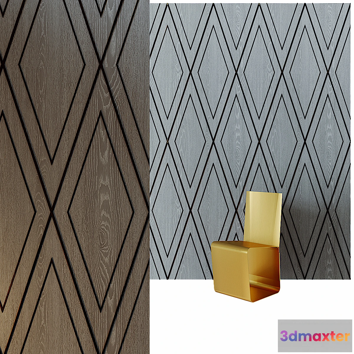 1401022 - Emmemobili Oliver Boiserie Gray 3D Max