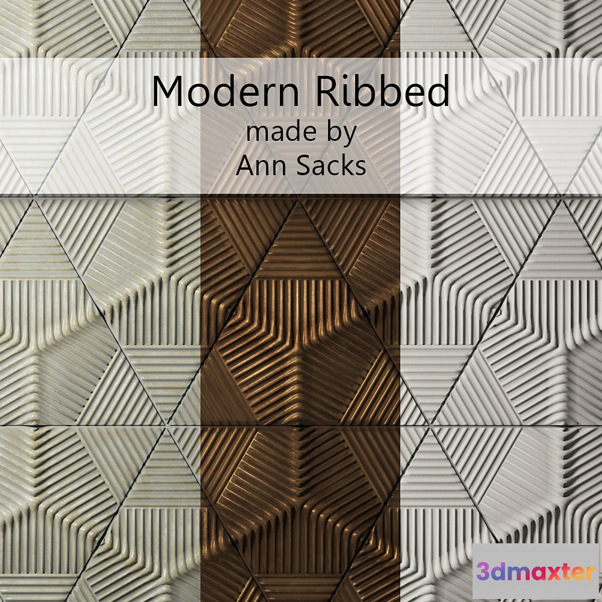 1401164 - Tile Modern Ribbed by Ann Sacks 3D Max