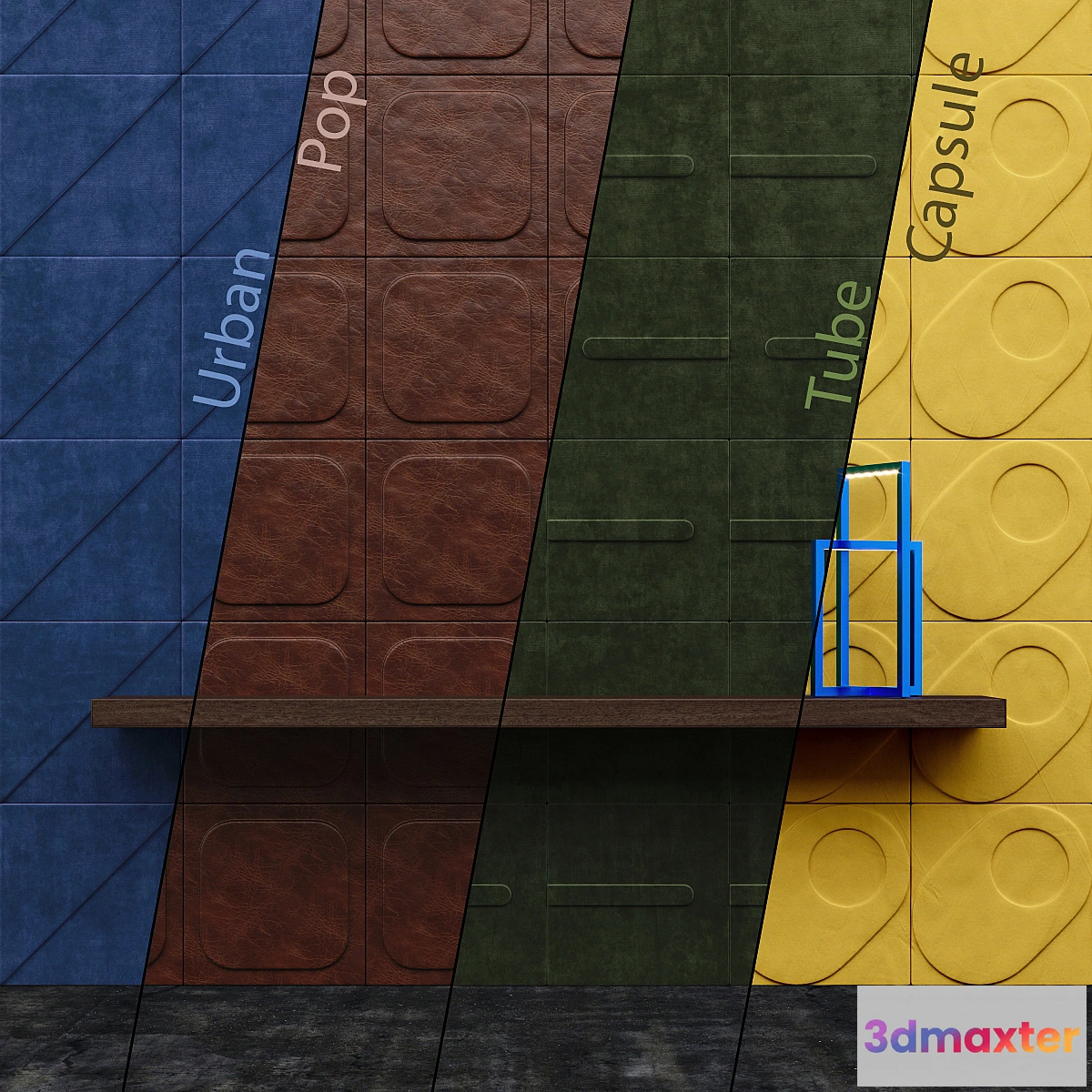 1401388 - CUIR AU CARRE Wall Panels Part 1 3D Max