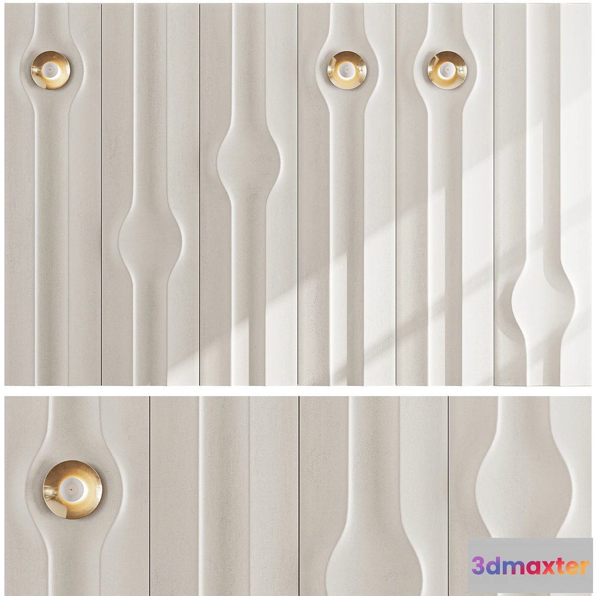 1426150 - Headboard 3d Wall Panel set 05 3D Max