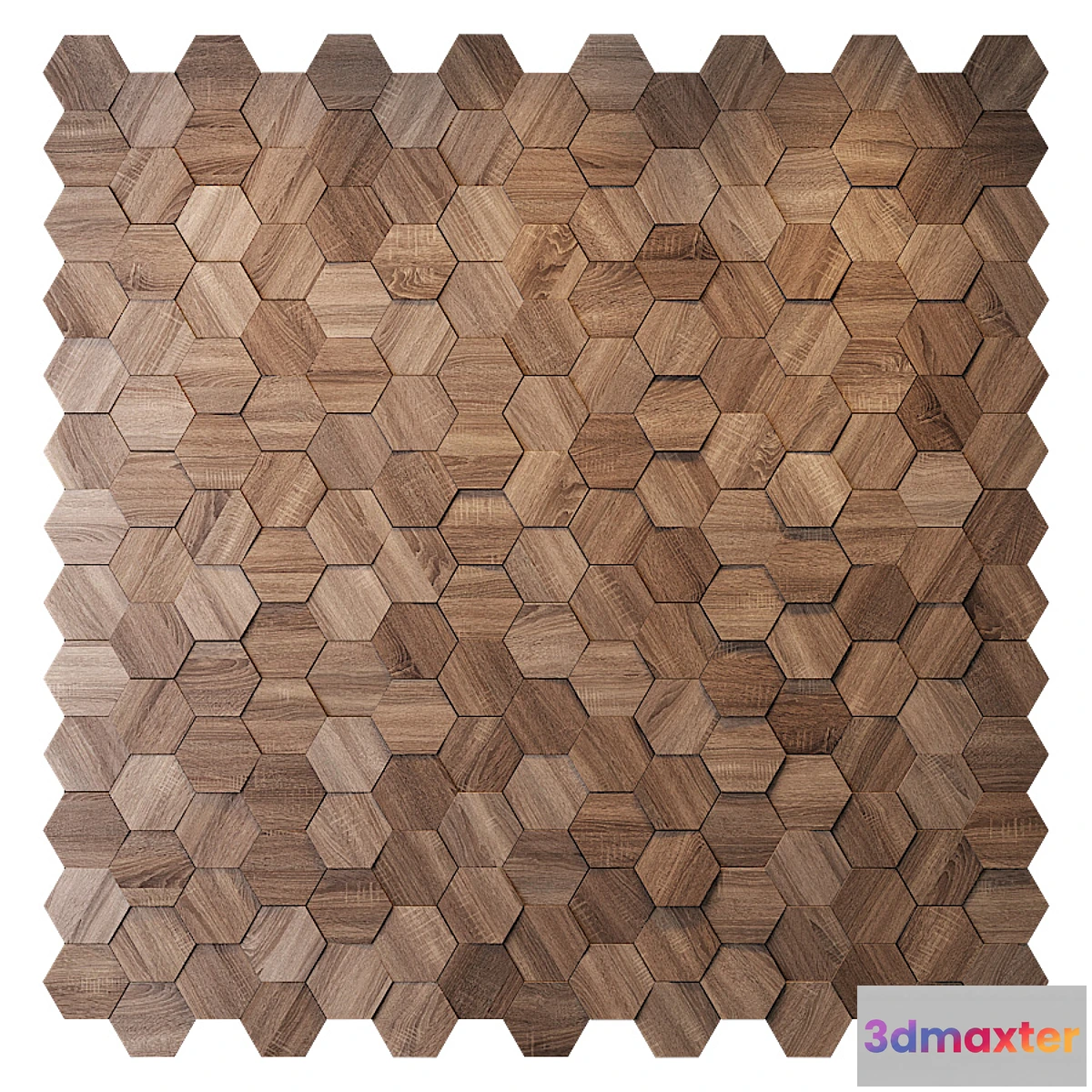 1444458 - Hexagon wood panel 3D Max