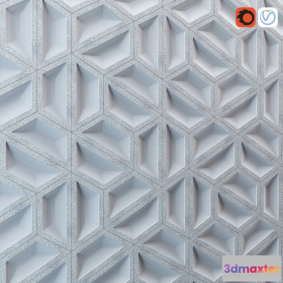 1470168 - Decor cement panel 3D Max