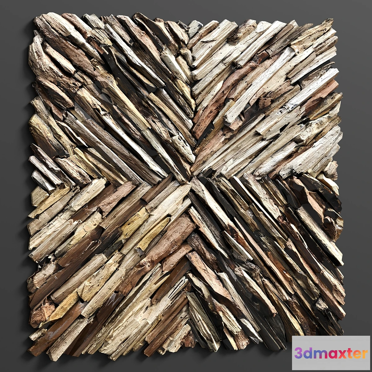 1471308 - Outland Wood Wall Decor 3D Max
