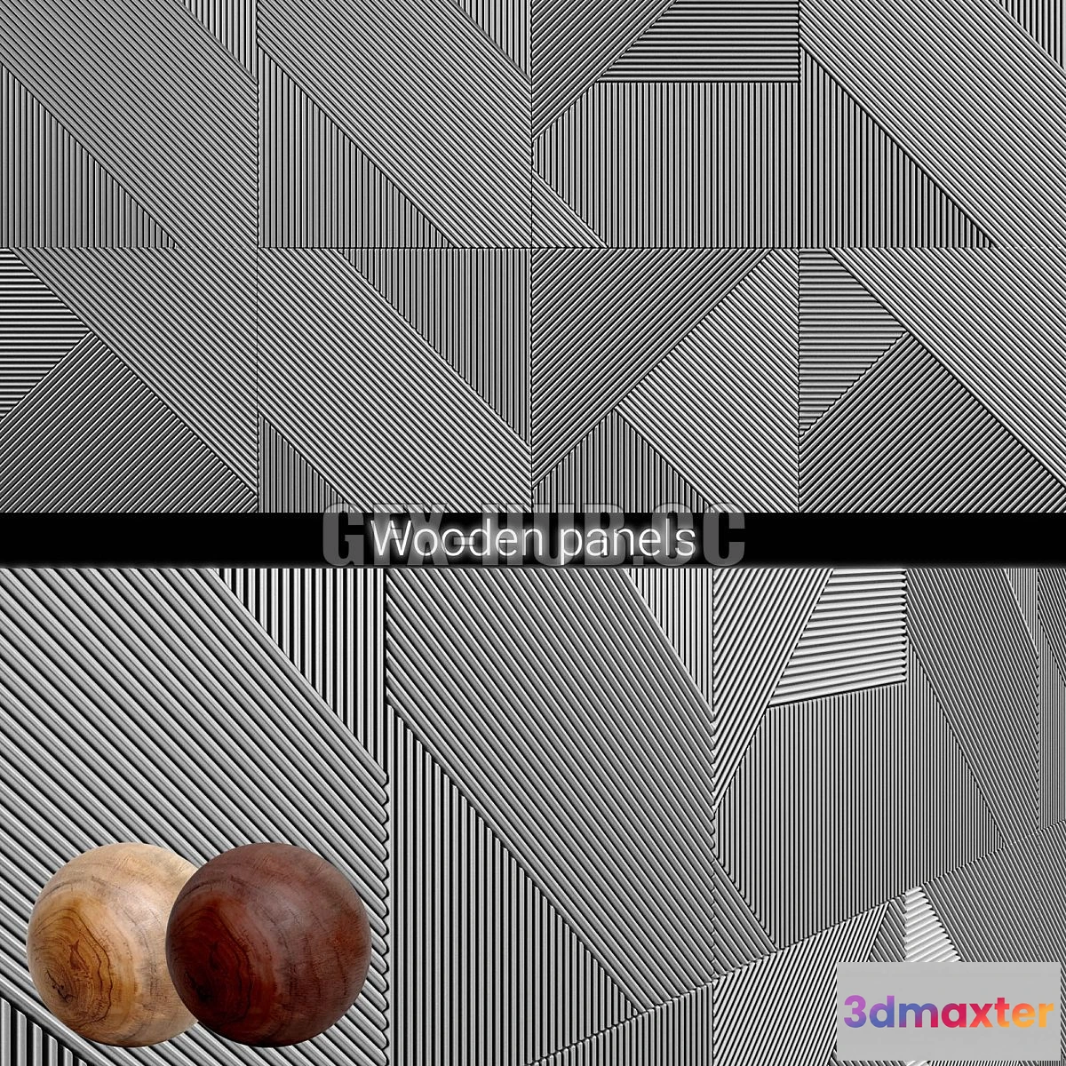 1542705 - 3D panels Emmemobili STRIPES BOISERIE 3D Max