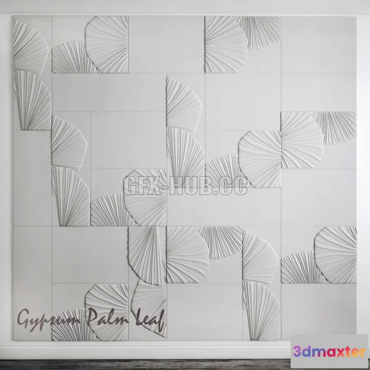 1543633 - Gypsum flora tiles 3D Max