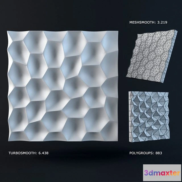 1565260 - 3d panel (for wall) 3D Max