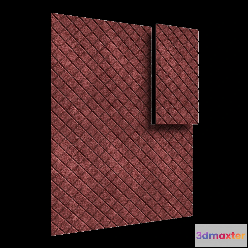 1592142 - BAUX - Acoustic panel Wood Wool Quilted 3D Max