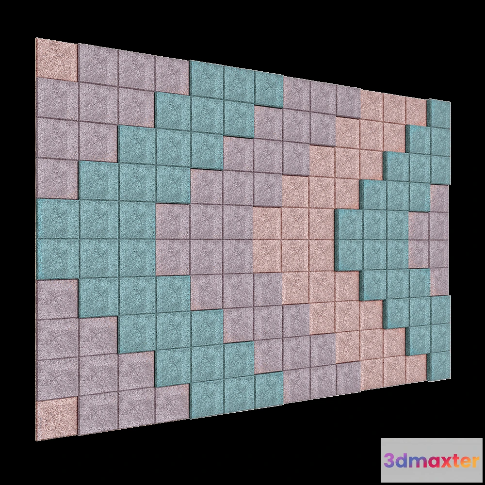 1592146 - BAUX - Acoustic panel Wood Wool Pixel 3D Max